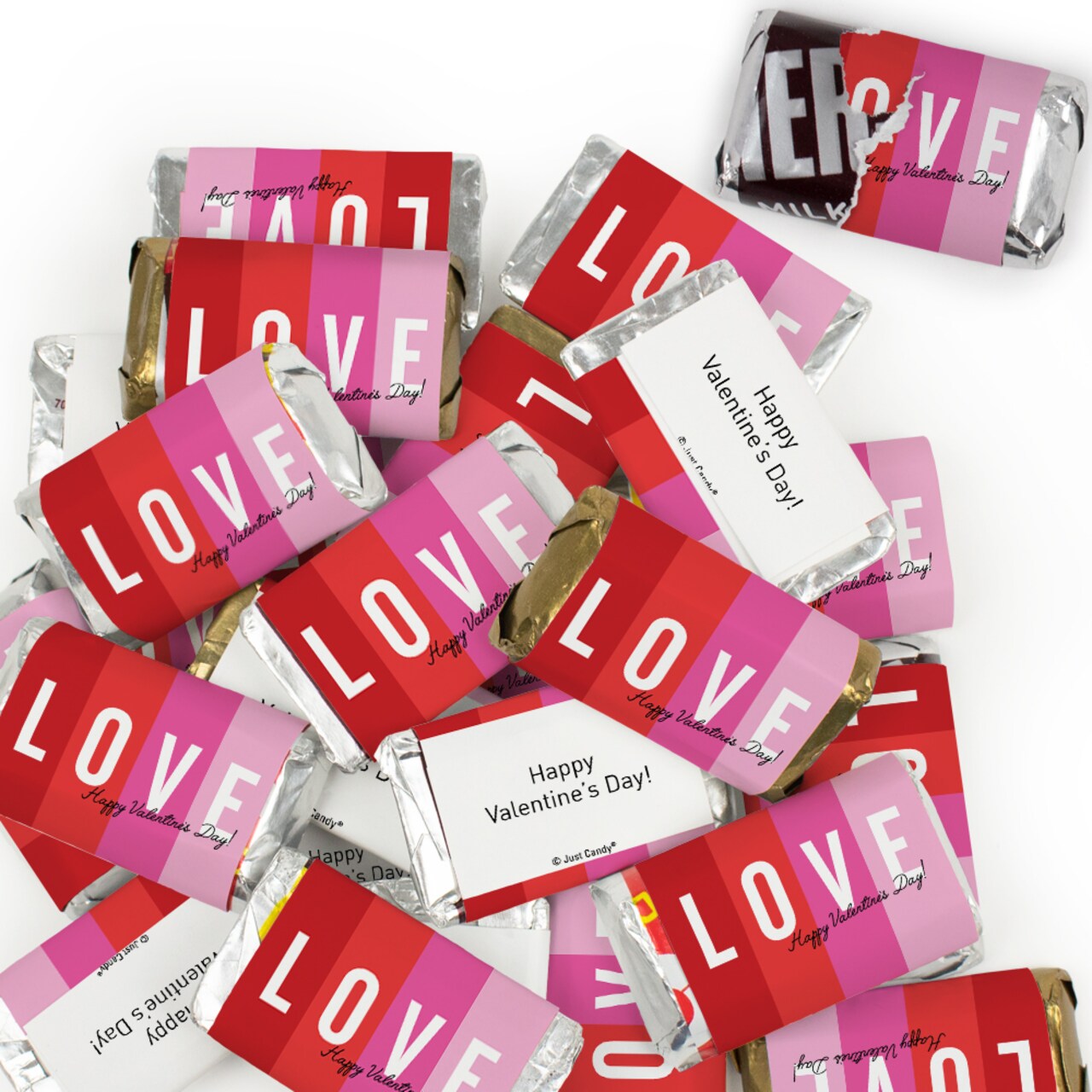 Valentine's Day Candy Favors Hershey's Miniatures Chocolate - Love